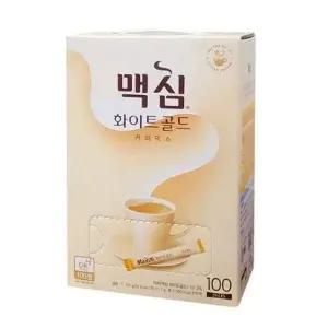 맥심 J3W2U1I5 화이트골드 인스턴트 커피 커피믹스 100T