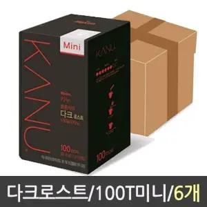맥실 Y0P9E7S2 카누 다크로스트 아메리카노 100T 6개