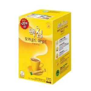 맥심 T3G8Z8H0 카골드 인스턴트 커피 마일드 커피믹스 170T