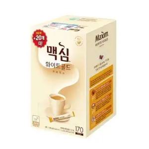 맥심 T9C6U6O9 화이트골드 인스턴트 믹스커피 커피믹스 170T
