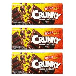 롯데 X3X8D6C1 크런키 초콜릿(3개)