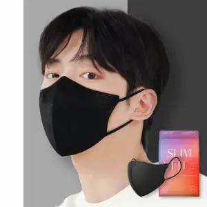 클라 라이트 KF94 슬림핏 새부리형 보건용 대형 25매 블랙