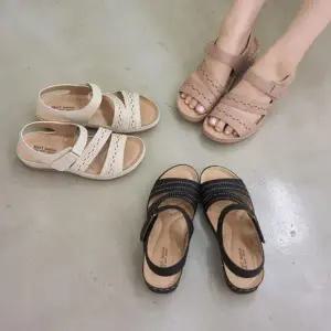 [옷자락]여자 봄 여름 끈 포인트 위빙 버클 샌들