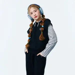 [오션스카이] [2color] 여아 후드 vest