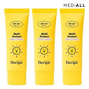 [메디올]메디올 장벽케어 선크림 50g 3개 SPF50+ PA++++ /무기자차 마일드선크림 미백 주름개선