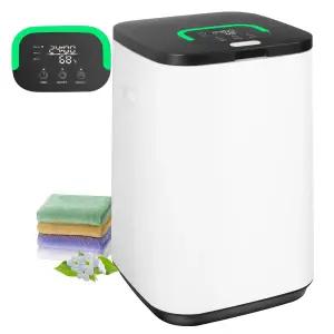 욕실용 수건 워머 23L 대형 LED 디스플레이가 있는 온열 버킷 3가지 난방 모드 20/40/60분 자동 차단