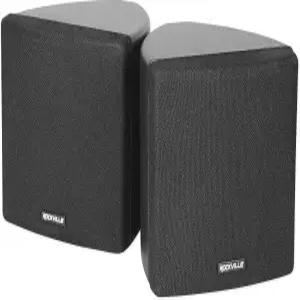 록빌 페어 큐브 블랙 30W RMS 3.5인치 홈 시어터 월 스피커 8옴 360도 회전 브래킷 트루 양방향 오디오