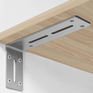 숨은선반브라켓 2개 스테인레스 스틸 90도 앵글 브래킷 코너 조인트 패스너 가구 도어 캐비닛 스크린 나사 포함