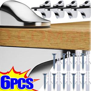 숨은선반브라켓 유리 클램프 조정 가능한 파티션 선반 거치대 플랫 아연 합금 클립 보드 책상용 마운트 브래킷