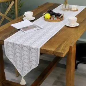 [콩심팥심]다이아 태슬 테이블 러너(200x35cm) 식탁러너
