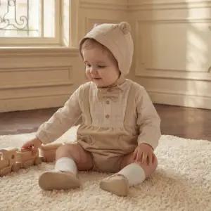 아가방 TC01 봄 빌리포멀바디수트(모자)(BEIGE)_  01T12790221