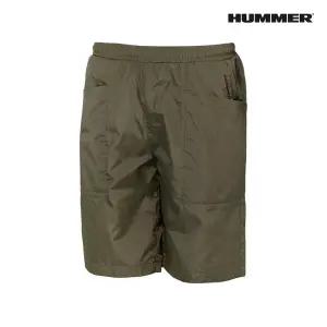 험머 남성 시그니처 로고 아웃포켓 쿨링 우븐 반바지 카키