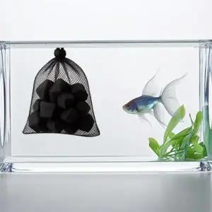 수족관 활성탄 수족관 여과제 필터 어항 활성탄 정수 물고기 열대어 어항용 관상어 유지 개선 참숯 수초