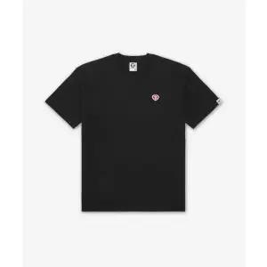 AAPE 문페이스 하트 스몰 로고 반소매 티셔츠 - 블랙 / AAPTEM1807XXQBKX 2075561