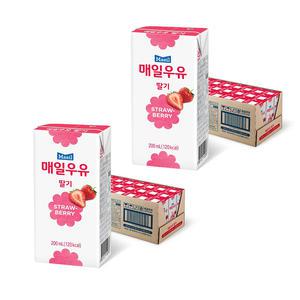 매일우유 딸기, 200ml, 48개