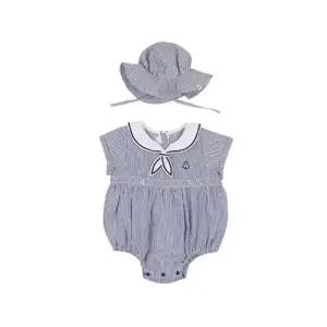 아가방 TC01 여름 리오시어서커ST바디수트(모자)(NAVY)_  01T32790113