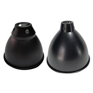 깊은 돔 파충류 열 램프 고정 UVB 광학 있는 조명 테라리움 시스템 기능이 장치 Basking 반사 빛 전등갓 반사판