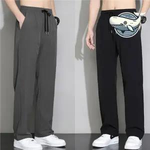 남자 여름 팬츠 슬랙스 좋은 쿨바지 통기성 일자 슬림 남자 마바지 배기팬츠 밴딩슬랙스 카고 치노팬츠