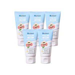 아토앤오투 프로 에이치에이 무불소 베이비 치약(복숭아향) 50g 5개 세트