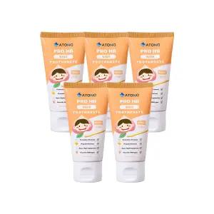 아토앤오투 프로 에이치에이 불소 키즈 어린이 치약(복숭아향) 50g 5개 세트 1,000ppm