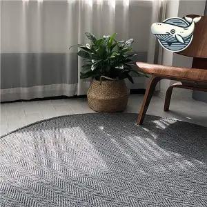 [콩심팥심]모던 헤링본 원형 카펫 미니침실 인테리어 러그 침실카페트