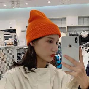 비비드 니트 롱비니 여자 와치캡 대 두 무지 파스텔 겨울벙거지 겨울비니