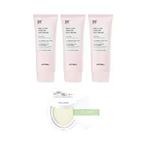 아트델리 멜라컷 톤업 선크림 50ml x3 + 셀라보 선쿠션 시즌2 23g