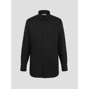 [로가디스] 솔리드 레귤러핏 컬러 셔츠  블랙 (MA5264FJ35)