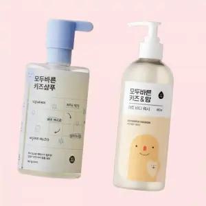 모두바른 키즈 어린이 샴푸 아토 바디워시 세트 400ml+480ml 유아 초등학생 4616792