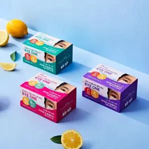 코튼데이 올아이원 눈청결티슈 더블비타민 눈꺼풀세정제 마이봄샘 눈기름샘청소 2개세트