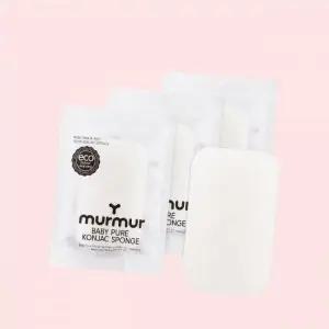 머머 순식물성 곤약스펀지 사각 3개세트 저자극 아기목욕스펀지 세안퍼프 샤워볼 베이비퓨어 사각와이드 46