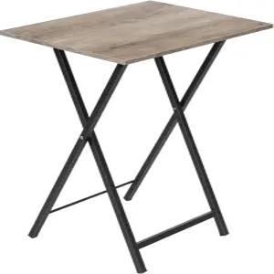 후브로 접이식 TV 테이블 트레이 작은 공간을 위한 안정적인 간식 휴대용 소파사이드 책상 간편한 조립 및