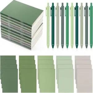볼펜이 포함된 Easty 20세트 미니 노트북 대량 직원 감사의 날 선물 작은 포켓 메모장 구성 일지 및 학교