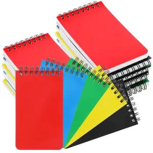 Xajuio 50팩 3x5인치 소형 포켓 노트북 미니 나선형 벌크 탑 바운드 페이지 75장/패드 사무용 메모장