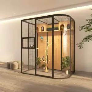 앵무새 대형 새장 놀이터 앵무새케이지 사육장 투명 둥지 아크릴