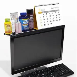 간편설치 다용도 와이드 모니터선반 회사 사무실 책상 데스크 보조받침대 와이드거치대 모니터다이 소지품