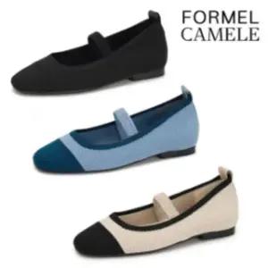 [롯데백화점]포멜카멜레 소피아 니트 메리제인 플랫 3종택1 FLS1F1SP036 (1cm)