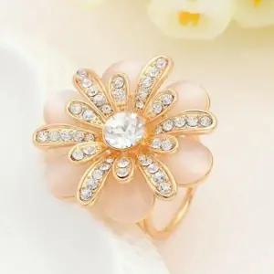 (사이즈 1type)스카프링 꽃 큐빅 스카프 홀더 스카프고리 버클 엄마선물 브로치 트리오링 연출 홀더 핀 장