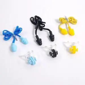 수영코집개 분실방지 끈 수영 실리콘 귀마개 코마개 수영장