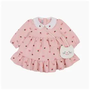 [압소바](마산점)[압소바 26년SS임신출산백일돌선물]베라 원피스+가방세트 (A1125191) 핑크