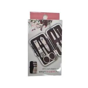 [셀러에이드]벨벳 실키손톱깎이 6P 휴대용 네일케어 세트 네일정리 관리정리세트