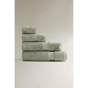 자라 ZARA 프리미엄 코튼 목욕 타월 600GM² - 블루 그린 3615270