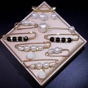 브로치 옷핀 의류 고정핀 스타일링 8종 세트