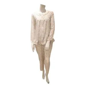 [트라이엄프](대전신세계)[여자잠옷] 가볍고 부드러운 웨이브 튤립 장팔 여성 파자마 (TEWPJ112 OR)