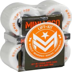 ML 베어링이 있는 미니 로고 리프트 키트 0.1인치 라이저 패드 1인치 하드웨어 59mm x 80A 화이트 AWOL 휠