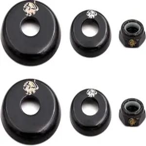 스케이트보드 및 롱보드 상하 부싱 와셔 하드웨어 세트용 킹핀 너트 트럭 컵 교체 키트