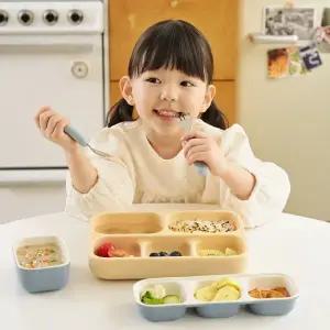 실리콘 흡착 5구 식판