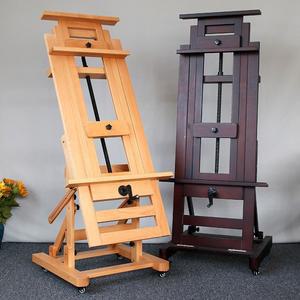 이젤 액자 거치대 단단한 보드 리프팅 이중 나무 크랭크 미술 학생을 위한 다기능 목적 평면 스케치 특수 너도밤나무 대형