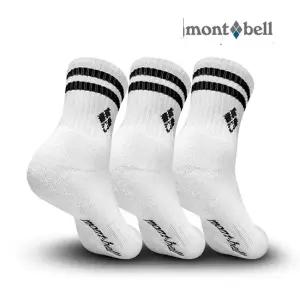 남성용 클래식 투링글 라텍스 코마사 등산 쿠션 중목양말 3족 MB-S05 화이트