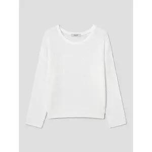 [에잇세컨즈] 솔리드 루즈핏 보트넥 풀오버 - 화이트 (356351CM41)